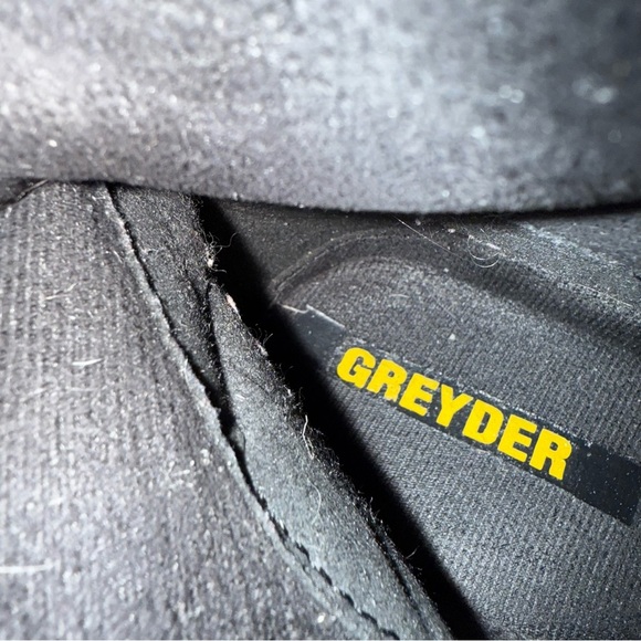 Greyder Black Leather‎ Tall Boots EU 37 US 6.5 Zip Side Closure Block Heel - Picture 11 of 16